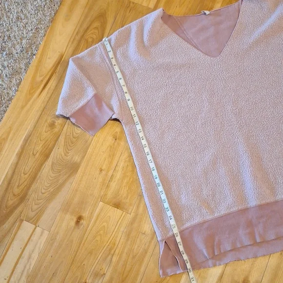 Free People Intimately oversized inside out tunic sweatshirt size Small - Picture 9 of 10